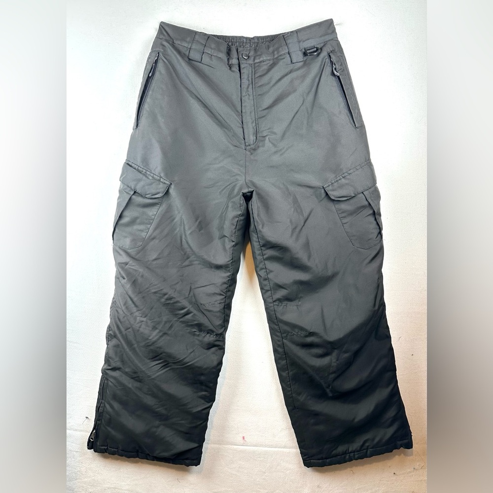 Arctic Quest Insulated Cargo Snow Pants Men's M Black‎